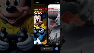 How to delete wallpaper on iPhone XS youtube youtubeshorts [upl. by Elrod]