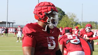 Video from Arkansas fall camp practice No 6 [upl. by Aynam]