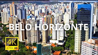 Belo Horizonte Brazil 🇧🇷 in 4K 60FPS ULTRA HD Video by Drone [upl. by Cudlip950]