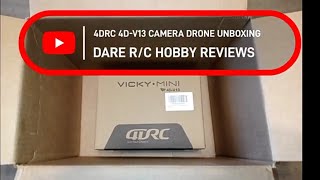 DRONEEYE 4DRC 4DV13 VICKYMINI CAMERA DRONE UNBOXING VIDEO [upl. by Armin497]