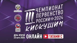 Чемпионат и Первенство России Киокушин 2024  Татами С День 2 [upl. by Doe437]