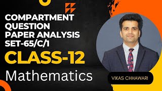 CompartmentImprovement Mathematics question paper Set 65C1 analysis 2023 [upl. by Aldwin91]