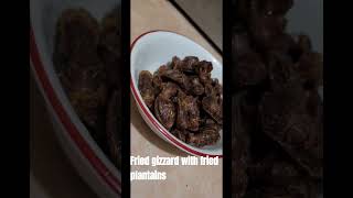 Fried gizzard with fried plantains Puerto Rico Mollejas fritas y tostones  Recipe  receta [upl. by Wilber787]