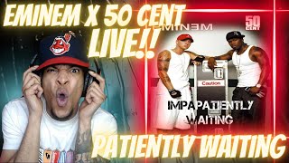 This was BONKERS 50 CENT x EMINEM  PATIENTLY WAITING Live in Detroit 2003  REACTION [upl. by Hevak106]