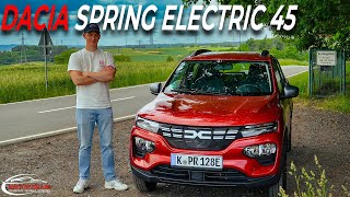 Dacia Spring Electric 45  Besser als der eup und Billiger  Testbericht [upl. by Aneeroc]