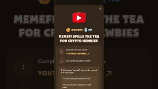 MemeFi Spills The Tea For Crypto Newbies [upl. by Kath]