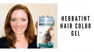 Herbatint Haircolor Gel Review Blonde 7N  a less toxic option [upl. by Daveen]