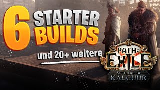 6 League Starter BuildEmpfehlungen für PoE 325 und 20 weitere [upl. by Reinwald]