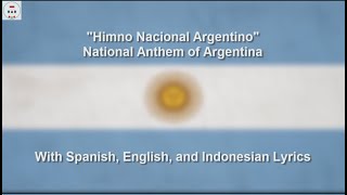 Himno Nacional Argentino  National Anthem of Argentina  With Lyrics [upl. by Ginger167]