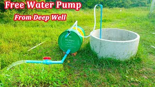 How To Make Free Energy Water Pump Pump Without Electricity Non Stop Water Flowing [upl. by Anatol]