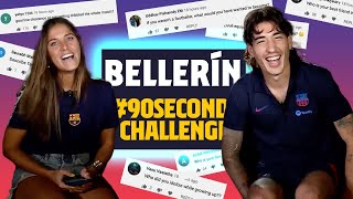 🤔😂 HÉCTOR BELLERÍN FACES THE 90SECONDSCHALLENGE [upl. by Nannette]