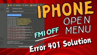 iPhone Open Menu Fmi Error Code 401 Solve  Mobile Garage [upl. by Wylen]