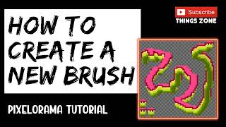 Pixelorama TutorialHow to create a new brush Como crear un nuevo pincelPixel Art [upl. by Ynehpets869]