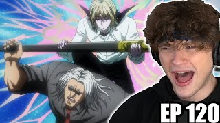 MOREL VS POUF  Hunter x Hunter REACTION Episode 120 [upl. by Aerdnua174]