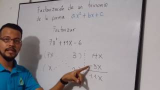 Factorización de un Trinomio de la forma ax2bxC Método corto o ASPA [upl. by Elaina]