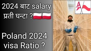 poland 2024 wages  poland 2024 visa ratio  poland salary per hour  poland information [upl. by Araiek]