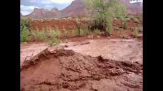 Flash Flood wave train professor creek Moab utah [upl. by Eibot25]