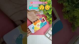 Diy phone cover ❣️❤️🥰diy trending viralvideo shortvideo shorts short youtubeshorts painting [upl. by Dlorag278]