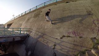 HUGE Parkour Wall Run Brighton 🇬🇧 [upl. by Egwan]