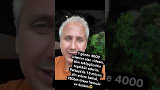 1 günde 4000 izlenme takipçilerime 🤩 Pattaya’da 15M liranın altı evler 950bin liraya havuzlu ev😎 [upl. by Saimon]