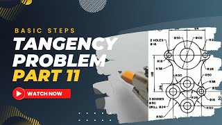 TANGENCY PROBLEMS IN TECHNICAL DRAWING [upl. by Jael]