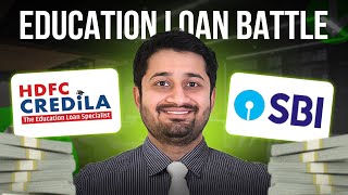 Comparing HDFC Credila vs SBI Education Loan Pros amp Cons Explained  Which One To Choose [upl. by Atilrak137]