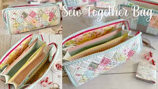 Sew Together Bag Tutorial MultiZipper Pouch [upl. by Melcher]