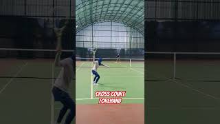 cross court forehand  need high accuracy [upl. by Aubry]