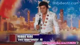 Australias Got Talent 2012  Robbie King Elvis Impersonator [upl. by Kai981]