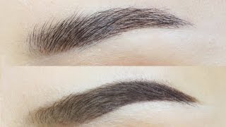 Natural Brushed Up Brows VS Defined Thick Brows [upl. by Gaeta]