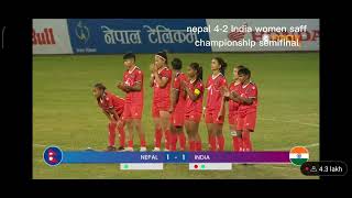 After controversy and lots of drama nepal won 2024 womens saff championship semifinal at penalty [upl. by Rudolph]