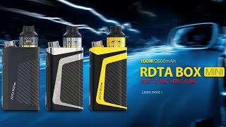 First Look at IJOY RDTA BOX Mini Full Kit Firmware Upgradeable [upl. by Audras]