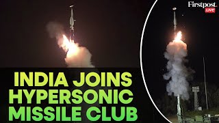 LIVE Indias Successful Test of Hypersonic Missile Puts It Among Elite Group [upl. by Anneehs]