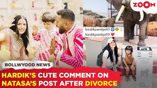 Hardik Pandya’s ADORABLE comment on exwife Natasa Stankovic’s post after divorce [upl. by Kiersten]