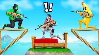 Playing BED WARS VS Jelly and Crainer In Fortnite [upl. by Ennylhsa]