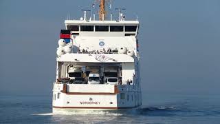 Reederei NordenFrisia Fähre Norderney Juist Wattenmeer ferry veerboot färja 11102018 [upl. by Ecyrb]