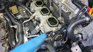 AUDI VW PORSCHE P2006 P2007 INTAKE MANIFOLD RUNNER VALVE STUCK CLOSED HOW TO FIX ADJUST INSTALL [upl. by Quickman]