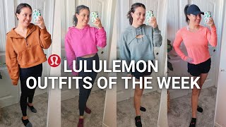 LULULEMON OUTFITS OF THE WEEK  Vlogmas Day 2 [upl. by Solnit]