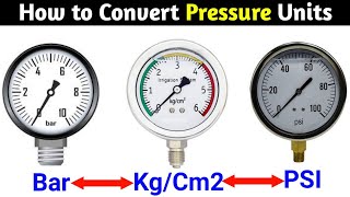 Pressure Unit Conversion । How to Convert Bar to PSI । PSI to Kpa । Bar to Kgcm2 [upl. by Norven824]