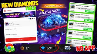 2 Best trick free diamond in free fire  how to get free diamond top up  Free Fire Diamond Website [upl. by Eellek630]