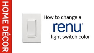 Leviton Presents How to Change a Renu® Light Switch Color [upl. by Dayna]