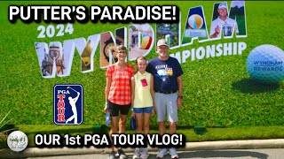 We FOUND this 5hole MINI GOLF⛳️ at PGA See Jordan Spieth amp Justin Rose in our 1st PGA Event Vlog [upl. by Enaols736]