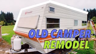 Old Camper Remodel  Retro Style  DIY TIPS [upl. by Inuat]