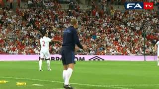 England vs Hungary  Pitchside footage 110810 [upl. by Yehtomit]