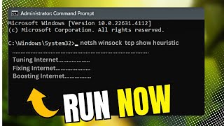 How To Speed Up Internet Using CMD⚡Command Prompt Fix [upl. by Kruse200]