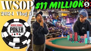 Bagging Chips With 11 MILLION DOLLARS On The Line  2024 World Series Of Poker  Vlog 5 [upl. by Koffman254]