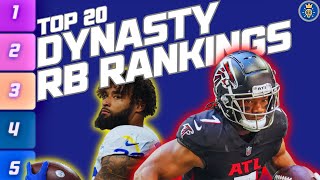 Dynasty RB Rankings  Dynasty Fantasy Football [upl. by Xaviera]