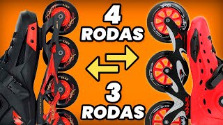 Transformar Patins de 4 rodas em 3 rodas É Possível [upl. by Gayner]