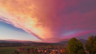 Binary Nibiru system at sunset in Gruyères Switzerland [upl. by Enrique]