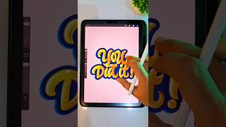 You did it handlettering lettering typography drawing procreate graphicdesign [upl. by Hgalehs736]